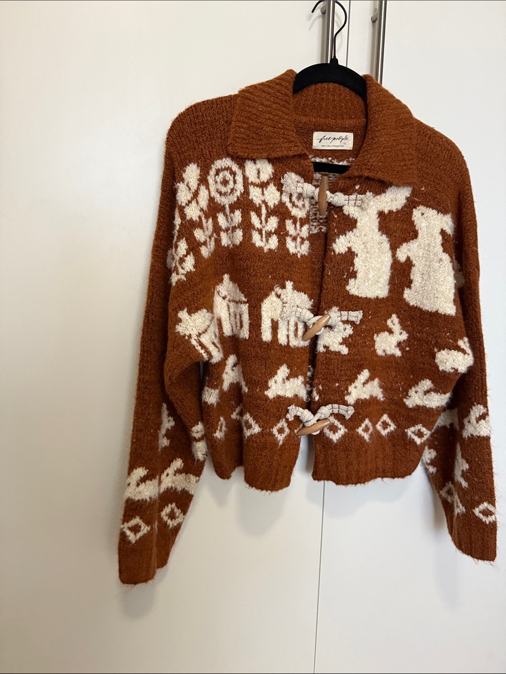 Free People hHome Sweet Home Cardigan - Brown size Small